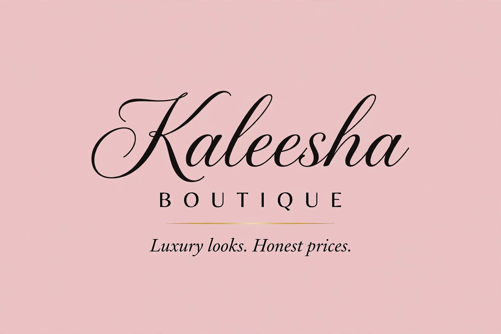 Kaleesha Boutique — Luxury looks. Honest prices.